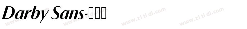 Darby Sans字体转换